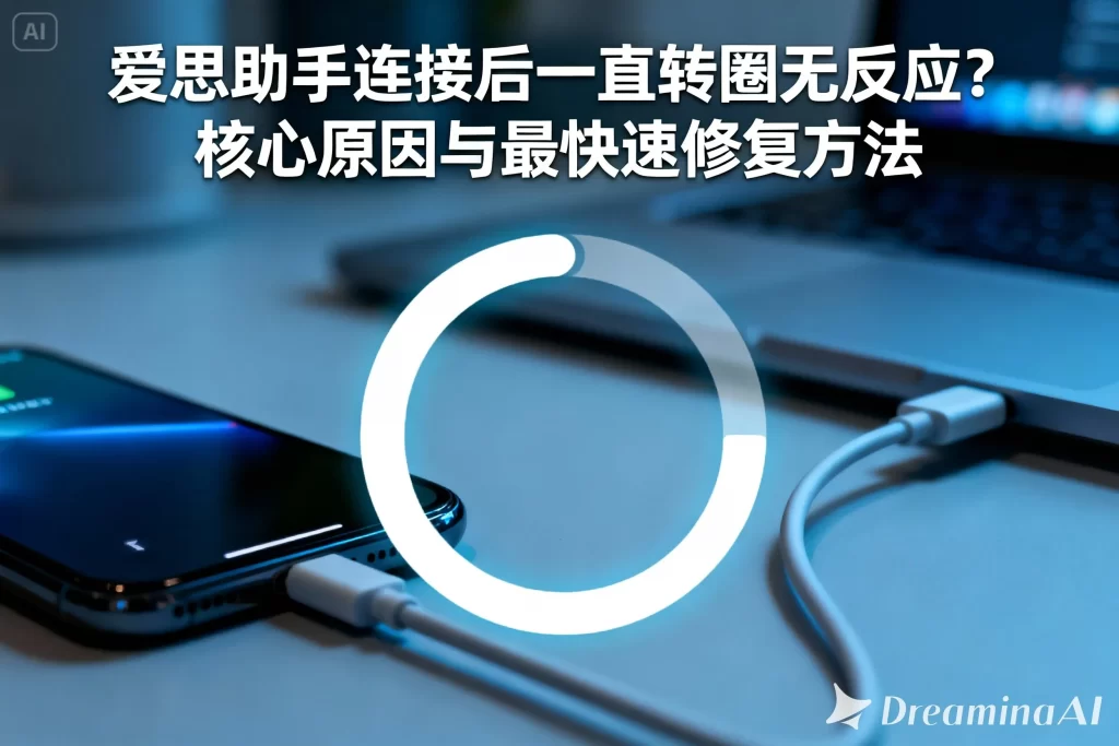 爱思助手电脑版连接后一直转圈无反应?核心原因与最快速修复方法