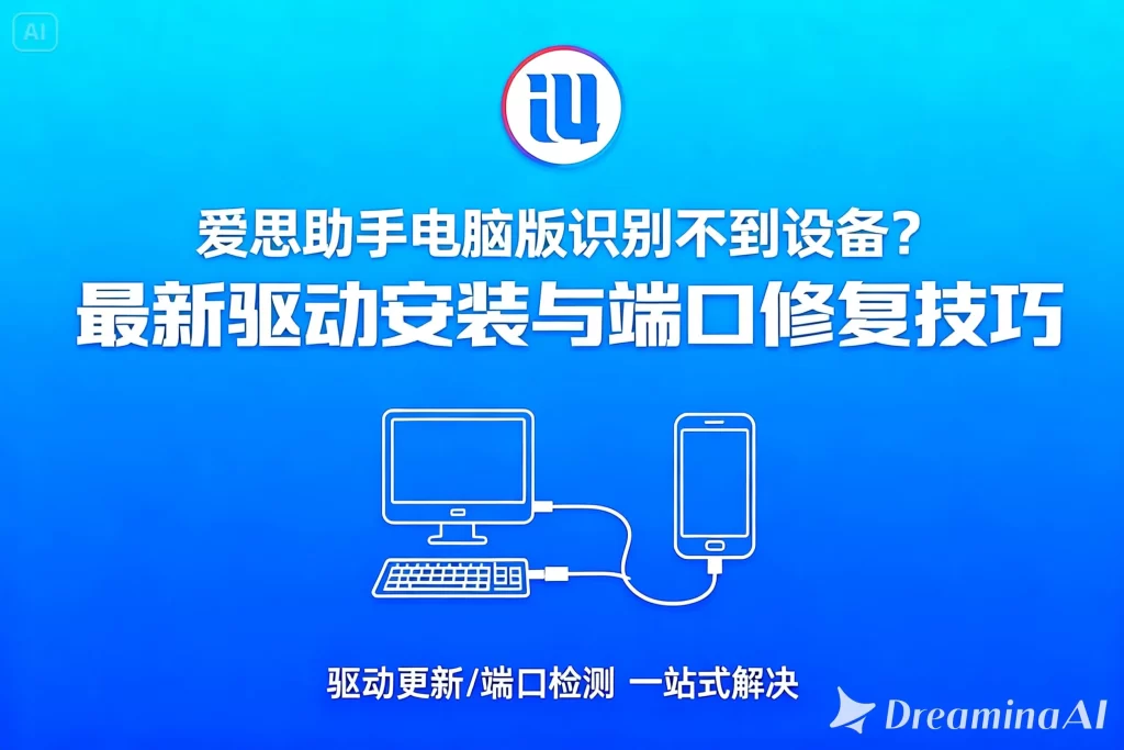 爱思助手电脑版识别不到设备？最新驱动安装与端口修复技巧