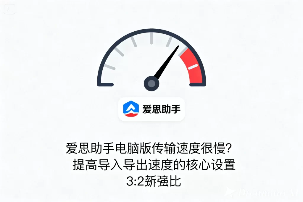 爱思助手电脑版传输速度很慢？提高导入导出速度的核心设置