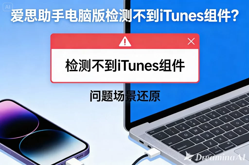 爱思助手电脑版检测不到 iTunes 组件？正确安装顺序与系统修复方法