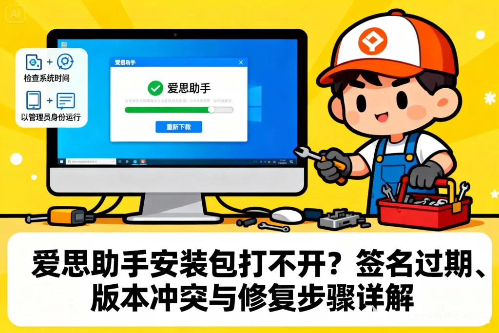 爱思助手电脑版高频故障排名与最有效解决方法大全